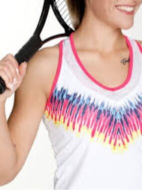 Lucky in Love “Tie Dye Feels” Tank Top & “Tie Dye Feels” Scallop Skirt Medium